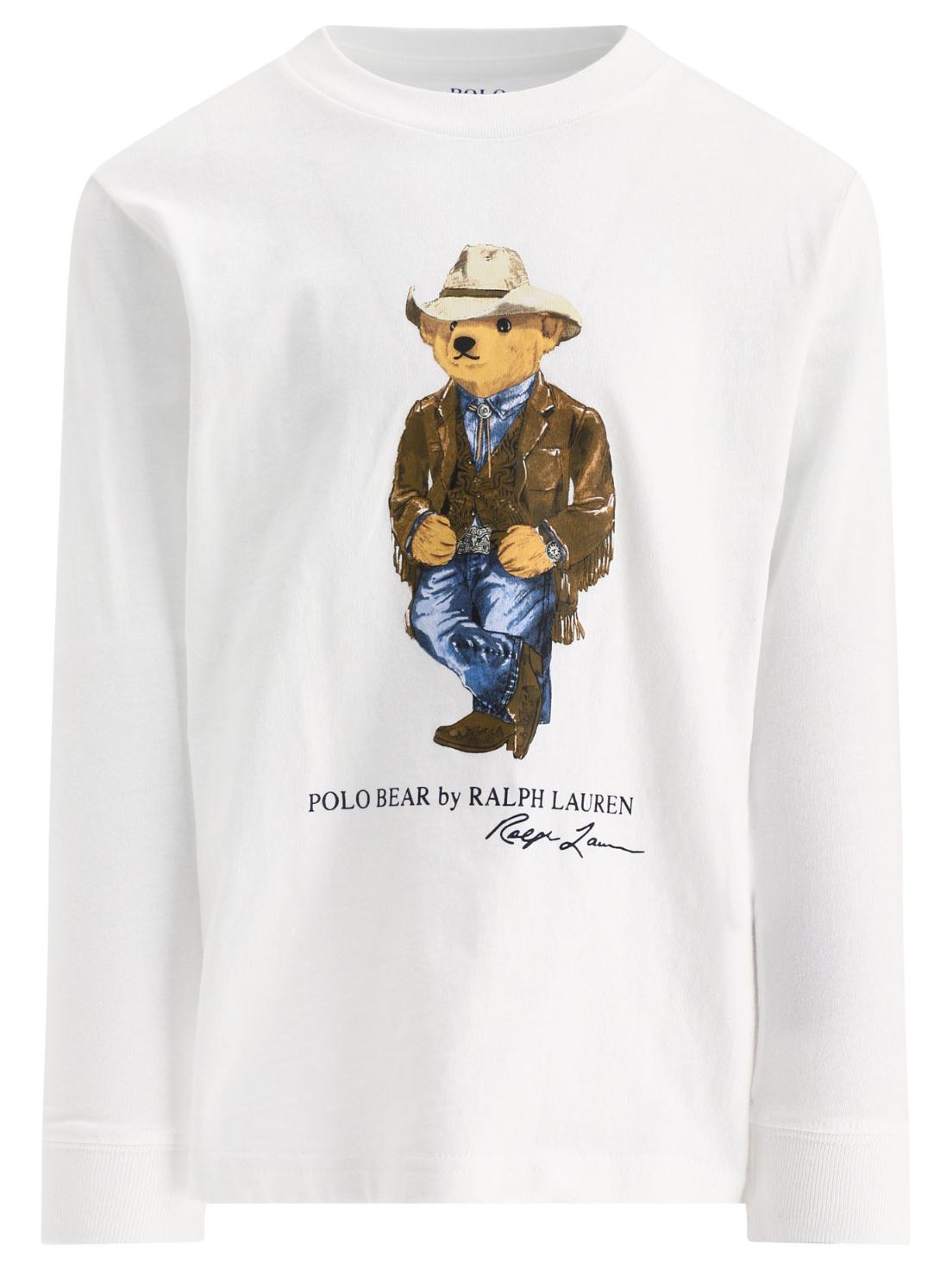 [해외직구 관부가세 포함] Ralph Lauren Kids 화이트 "Polo Bear" t셔츠 858885-001WHITE